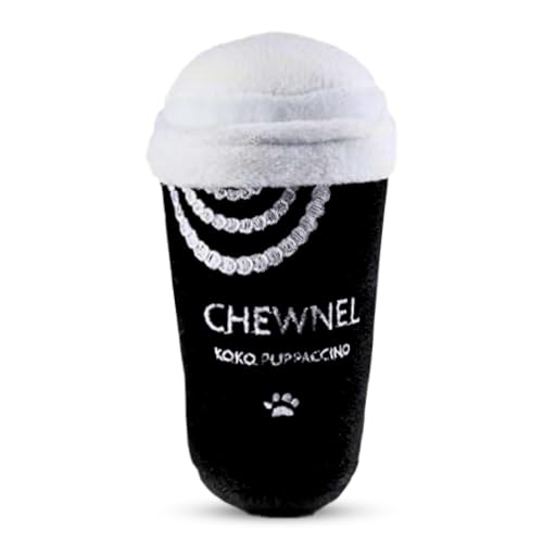 Dog Diggin Designs Nouveau Haute Coffee Station Collection | Unieke piepende parodie pluche hondenspeelgoed - barista's nodig!