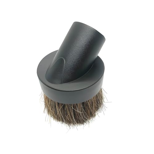Small Round Vacuum Cleaner Dusting Brush – 32mm Universal Attachment for All Ducted & Standard Vacuum Cleaners – Soft Bristle Accessory for Furniture & Hard-to-Reach Areas