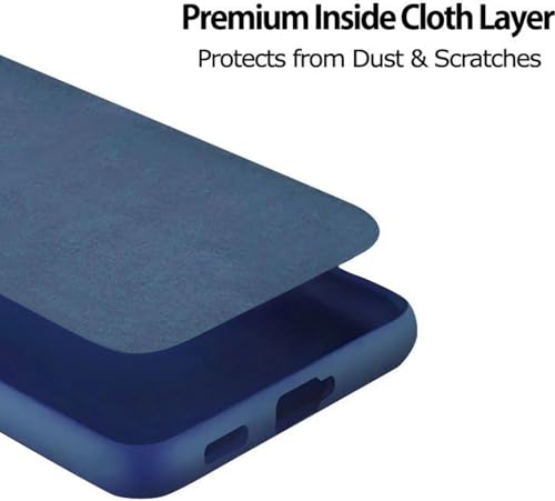Image of FIRST MART Back Cover for iQOO 15R - Magsafe Look Case, Carbon Fiber Design, Flexible, Soft Micro-Fibre Lining Inside | Blue
