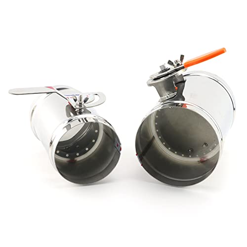 Válvula de retención con mango regulable de 125mm para regular flujo de ventilación 5