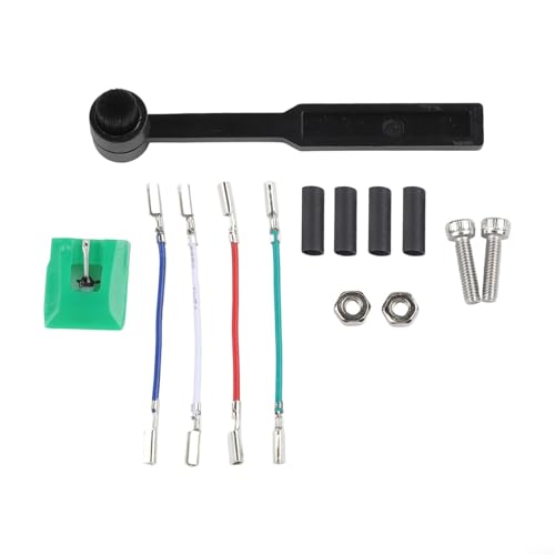 ATN95E - Lápiz capacitivo de repuesto para Audio-Technica, aguja elíptica de 0,3 x 0,7 mil para tocadiscos AT-LP120-USB, incluye cepillo y kit de cables