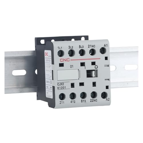 Contacteur AC 220V CJX2-K anti-encombrement pour gain de place sur rail DIN