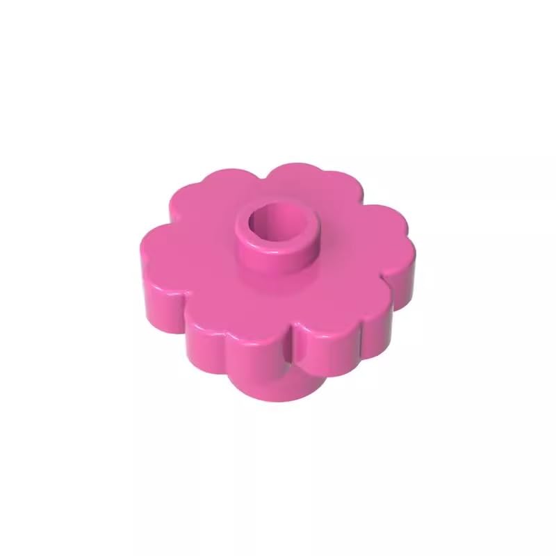 4728 Ornaments Plant, Flower 2x2 - Round [Open Stud], Dark Pink, 50 PCS — image 1