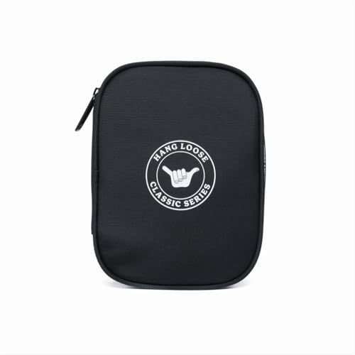 Estojo Hang Loose Classic Preto Masculino Escolar Grande Resistente