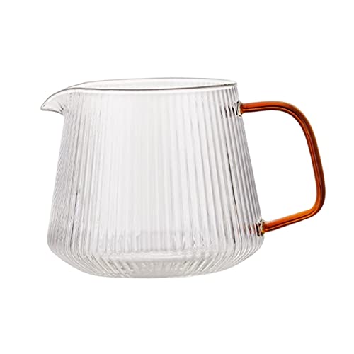 Cafetera de vidrio transparente manual para el hogar, viajes, restaurantes, 500 ml