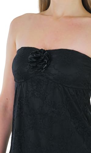 Image of ToBeInStyle Women's Cotton-Spandex Blend Stretchy Tube Top
