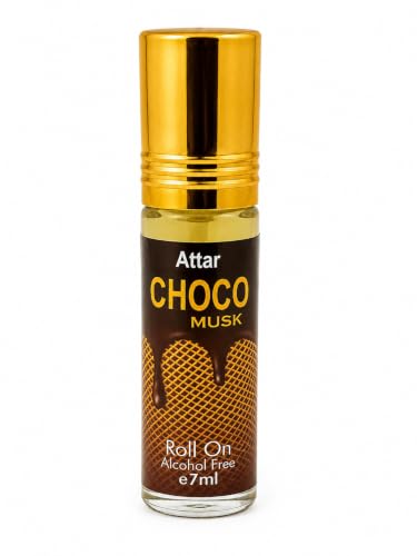 Image of Formless Choco Musk 7ml Roll-On Attar - Sweet Chocolate & Musk Fragrance, Long Lasting Unisex Perfume, Alcohol-Free Premium Attar, Pocket Friendly Travel Size for Daily use & Special Occasions