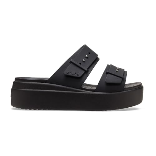 Image of Crocs Women's Brooklyn Buckle Low Wedges