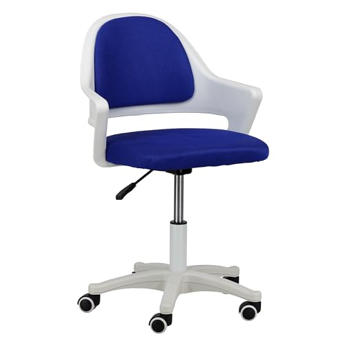 Totò Piccinni Sedia Ufficio PUCCI girevole con altezza regolabile ideale per camerette camere studio ragazzi (Blu)