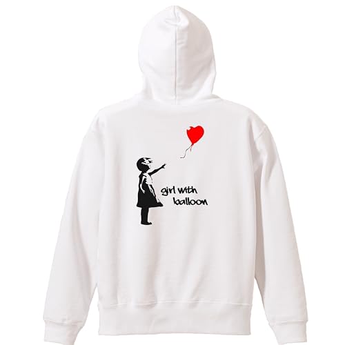 [PARODYS BY CRUSH] 8.4oz banksy ���D�Ə��� �o�b�N�v�����g �p�[�J�[ �p���f�B �ʔ��� �������� �v���[���g �o���N�V�[ (L, �z���C�g)