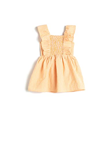 Robe vichy bébé fille Koton à volants vêtement d été et de cérémonie pour nouveau-né