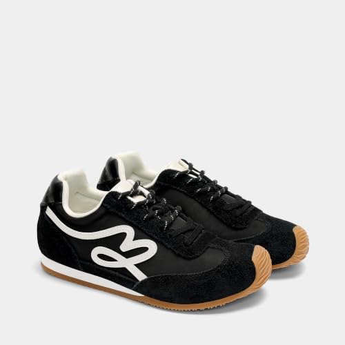 DREAM PAIRS Women's Retro Tennis Fashion Sneakers,Black,6 - image 6