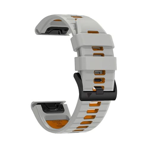 QuickFit 22mm 26mm VRc[g[Xgbv Fenix 7X 7 6X Pro Epix Pro Gen 2 47mm 51mm//Fenix 6Pro 5X 5Plus vohƌ݊܂(Grey orange,Qui