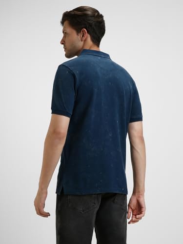 Image of Dennis Lingo Men's Cotton Printed Slim Fit Button-Down Short Sleeve Polo Tshirt