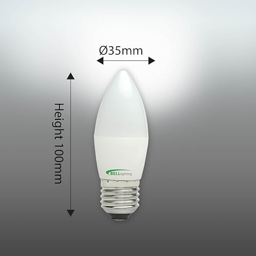 BELL Lighting E27 Edison Screw Dimmable Light Bulb LED Candle 6 Pack | Natural White 4000K | 470 Lumen 4.7W | Energy Saving Candle LED Light Bulb | 40W Lamp Equivalent