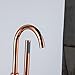 Yuidaaavzz Tub Filler Freestanding Bathtub Faucet Rose Gold Floor Mounted Stainless Steel Shower Faucet Single Handle Bathroom Tub Faucets Free Standing Tub Mixer Tap with Hand Shower Set