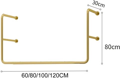 Wall-Mounted Clothes Rack,Stylish Wall Mounted Clothing Rack - Garment Drying & Display Stand, Perfect Laundry Room Storage Organizer & Closet Solution for Efficient Space-Saving
