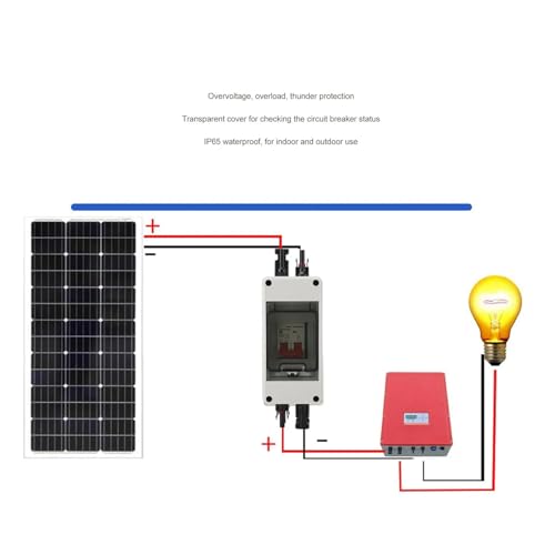 Interrupteur de sectionnement solaire 500V 20A avec boîtier étanche - 3