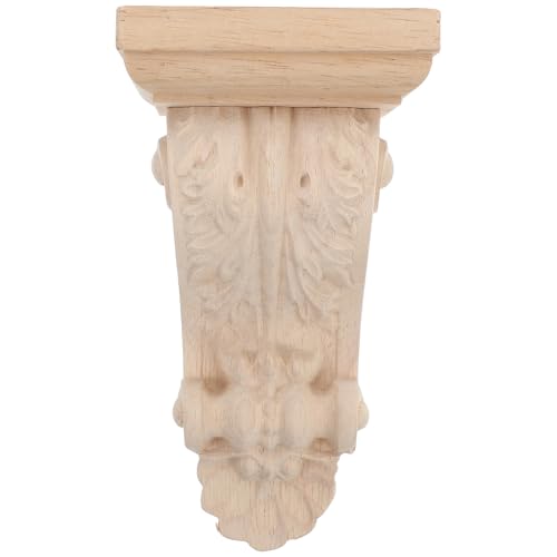 Soportes decorativos de diseño europeo rústico en madera natural