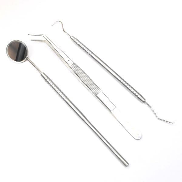 Dental Dura PMT Set For Dental Tools Probe/Tweezer/Mouth Mirror For Oral Care Dental Hygine Kit-image-7