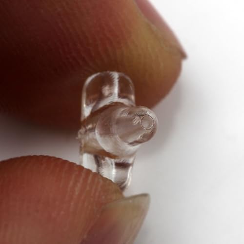 120 piezas de cuentas transparentes para pesca con giratorios miniatura 4