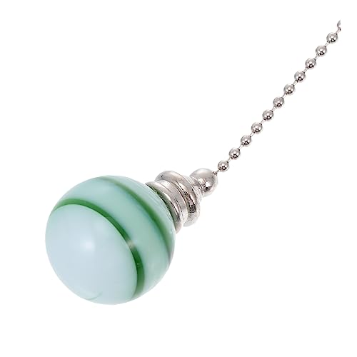 Image of 1Pc Pull Chain Pendant for Ceiling Fan Light Decorative Hanging Lamp Chain Home Decor Ceiling Light Chain Stylish Fan Pull Extension Striped Design