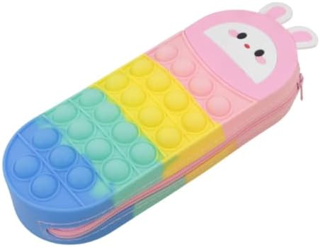 Estojo Escolar Pop It Fidget Toys em Forma de Animal, Arco-Íris, ...
