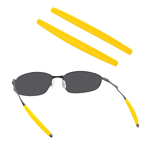 Image of BLAZERBUCK Replacement Temple Sleeves Ear Socks for Oakley Whisker /Juliet /A Wire Sunglass - Yellow