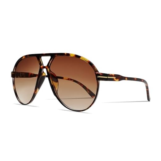 GUVIVI Retro Aviator Sunglasses for Women Men Oversized Classic 70s Vintage Trendy Tangle Free Square Aviators Tortoise Sun Glasses