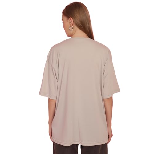 Image of Mack Jonney Printed Round Neck Cotton Regular Fit Oversize Half Sleeves Tshirt for Women(Pack of 3)-MACK631093