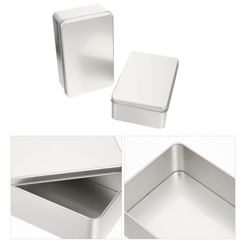 Boîtes à biscuits en métal Hemoton rectangulaires pour cuisine