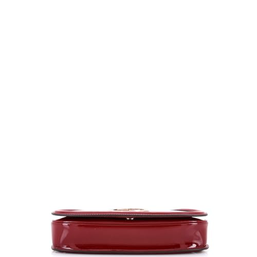 Pre-Loved Blondie NM Chain Flap Shoulder Bag Patent Medium, Red4