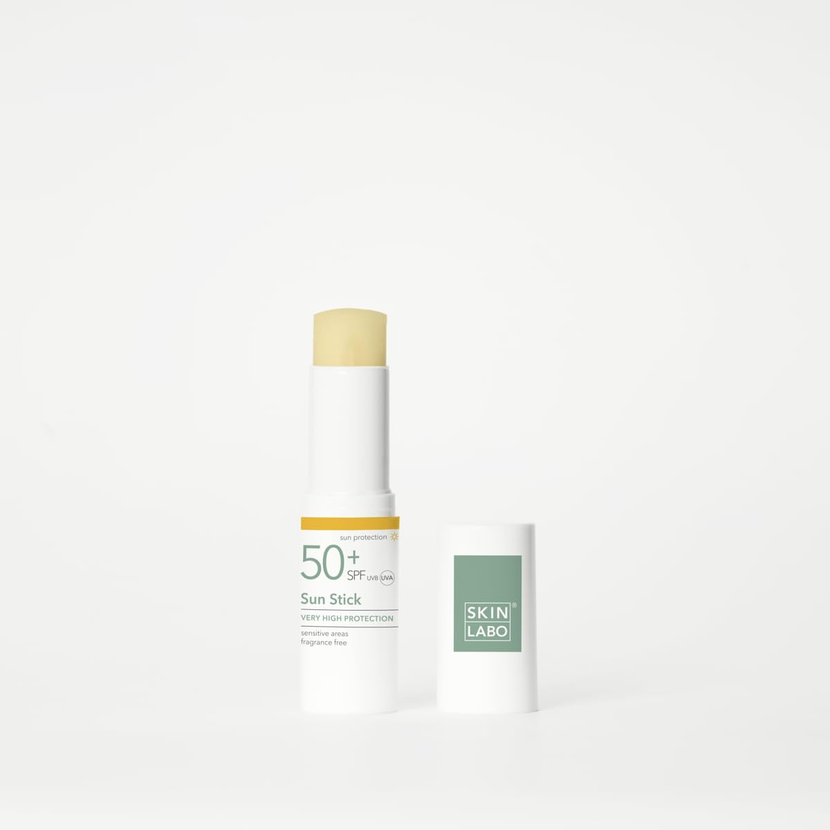 SkinLabo - Stick Solare SPF 50+, Protegge dai Raggi UVA e UVB le Zone più Sensibili come Labbra, Nei, Tatuaggi, con Vitamina E - 10 g