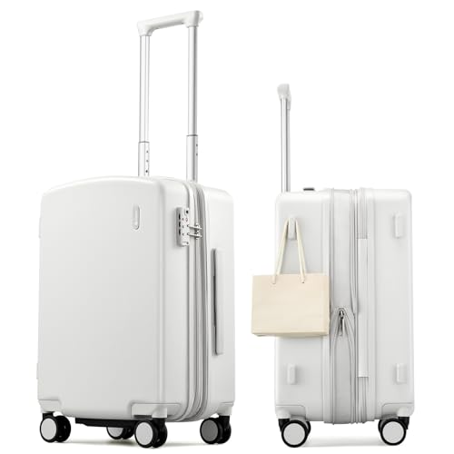 Image of Hanke 20 Inch Expandable Carry On Luggage, Hard Shell with Side Hook