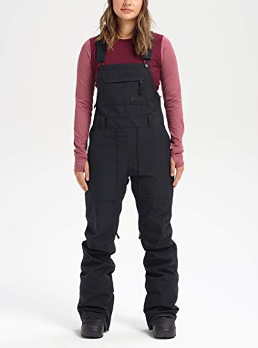 Burton- Calça feminina Avalon Bib, True Black, nova, pequena