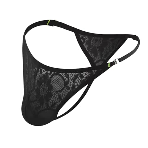 Men's Sissy Lace Panties Femboy Panty Thong See-Through Underwear G-String Lingerie for Cross-dressers2