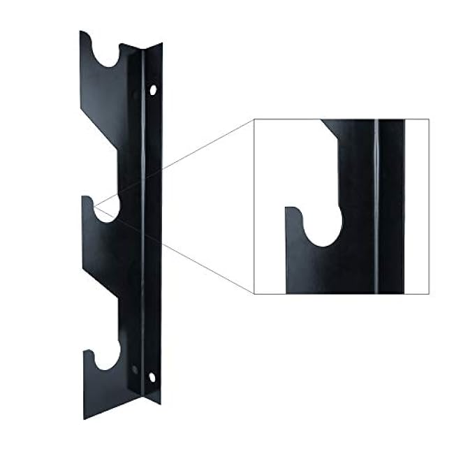 Luwint Barbell Holder Wall Mount, Horizontal 3 Weight Bar Storage Rack