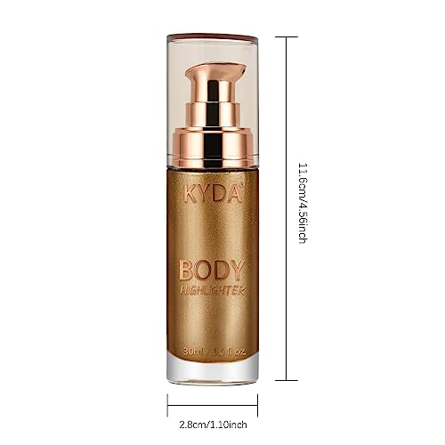 Ownest Body Luminizer, Waterproof Moisturizing and Glow Illuminator For Face & Body, Radiance All In One Makeup Highlighter, 1 Fl.Oz Glistening Bronzer
