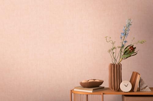 Papel pintado rosa no tejido COSMOPOLITAN con relieve textil lavable y resistente 10,05m 4