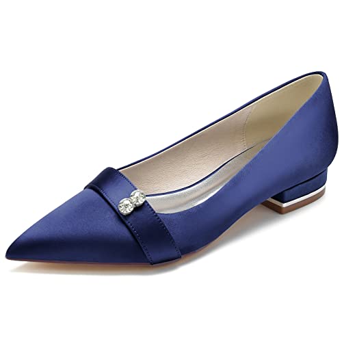 Chaussure de mariée plates bout pointu fini les talons pour l'été