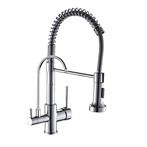 Robinet cuisine jet extractible double mode pour supprimer les éclaboussures