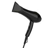 ヘアドライヤー プロサロン用 大風量2.8m³/分 速乾 2000Wハイパワー ドライヤー 人気 ランキング 3段階温度 2段階風量調整 ノズル2個セット付きクリアブラック