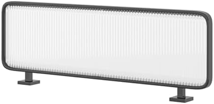 Translucent Glass Desk Privacy Divider for Office & Restaurant Workspaces - Stylish Partition for Enhanced Focus & Collaboration, Space-Saving Design