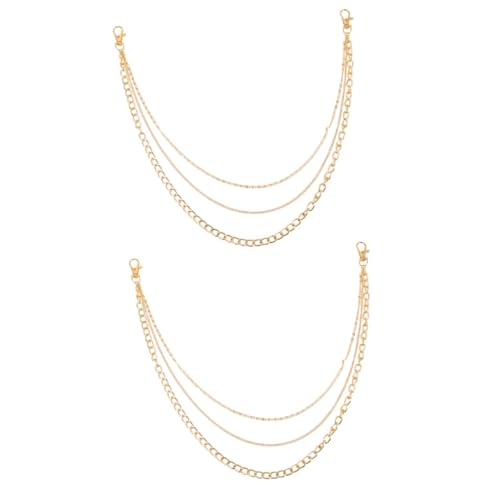 GALPADA 4pcs Unisex Metal Pants Chain Punk Style Decorative Pocket Watch Chain for Men and Women Fashionable Accessories for Jeans Parties and Daily Wear