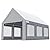 Quictent Heavy Duty 10x20 ft Carport Tent with Ultra-High Peak & Ventilation Windows, Waterproof Outdoor Canopy Shelter for Events, Storage, Parking & Wedding - Gray