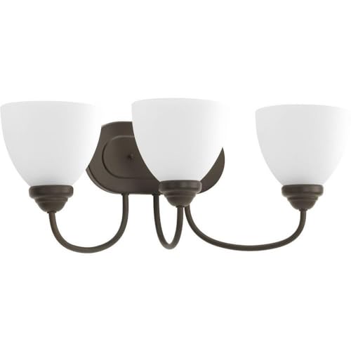 Image of Progress Lighting P2919-20 3-Light Bath Vanity Light, Antique Bronze Finish