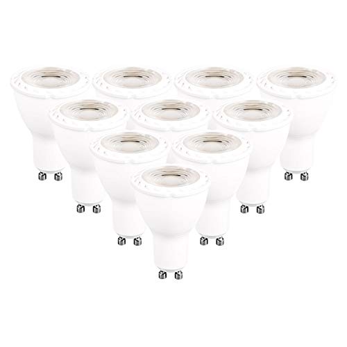 Jpodream Ampoule LED GU10, Spot LED 8W équivalent 80W Ampoule Halogène, 800ml, Blanc Froid 6000K, Angle d'éclairage 38°, AC90-265V - Lot de 10 Cover