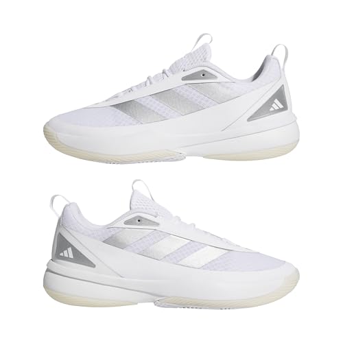 adidas Unisex Front Court Shoes, FTWR White/Silver met./FTWR White, 48 2/3 EU – Ansicht 6