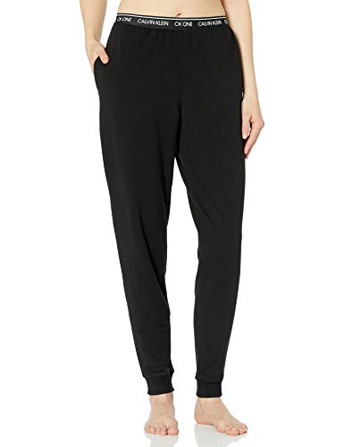Calvin Klein Women's CK One Cotton Jogger Sweatpants, Black, M