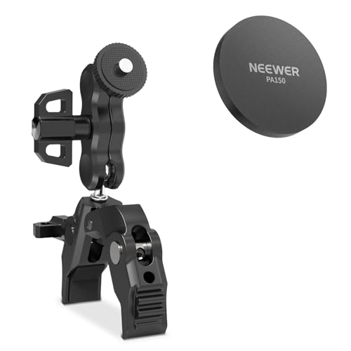 Bras articulé avec pince ultra-résistante pour trépied et smartphone